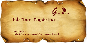 Gábor Magdolna névjegykártya